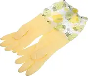 Alipis 1 Pair Reusable Heavy Duty Dish Washing Gloves Extra for Kitchen Cleaning Gardening and Pet Care Durable Sturdy Design for Extended Wrist Protection