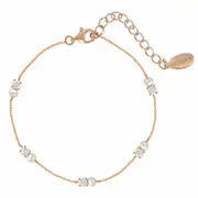Georgini Noel Nights Snow Drop Bracelet Rose Gold