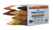 Beeswax Filler Sticks- Wax Filler Sticks- Box of 12 Mixed Woodtone Colours