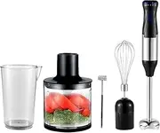 Hand Blenders Immersion, 5-in-1 Hand Mixer Stick 1000W Blender, 5 Speed Stick Blender Food Processor With Strong Power, Crusher Stick Meat Grinder, Strong Power For Blending Mixing Chopping