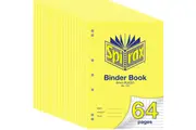 Spirax 120 Binder Notebook Book 8mm Ruled 64 Page A4 20 Pack