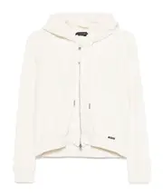 Tom Ford Zipped Towelling Hoodie S,L,M White