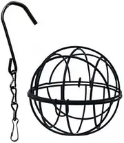 WeiLaiKeQi Bird Feeder Hanging Globe with Squirrel Barrier - Outdoor Avian Dining Experience, Black, 2 Pcs