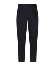 logo-tag cotton-blend tapered trousers IT50,IT54,IT48 Black