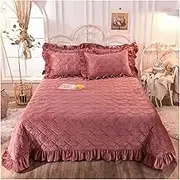 KUSQDT Thick Bedspread Sheet Bedcover Coverlet (or Pillowcase) Super King Queen Single 3-Piece Comforter Set Sheets(20194564,240x250 Sheet)