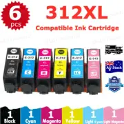 6X Compatible 312XL 312 XL Ink Cartridge For Epson Expression XP8500 XP8600 XP