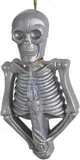 Light Up Skeleton Decor | Spooky Halloween Lights | Lighted Glowing Skeleton Decorations Outdoor for Front Door