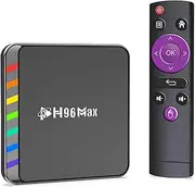Android 11.0 TV Boxes, H96 Max W2 Smart Android TV Box with Amlogic S905W2 Quad Core ARM Cortex A35 CPU, Support Ultra HD 4K/2.4G 5.8G Wifi6/Bluetooth 4.0/100M Enternet,4gb+32gb