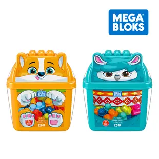 【奇哥】MEGA BLOKS 費雪美高 動物造型積木桶 (2款選擇)