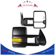 2×Towing Mirrors Power Heated Dynamic Signal For 99-02 GMC Sierra 1500 2500 3500
