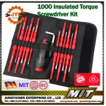 【JYC】 1000V13 PIECE VDE ADJUSTABLE TORQUE SCREWDRIVER SET