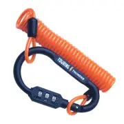 Motorcycle Helmet Lock - High Security Pin Combination Carabiner Lock for Mot...