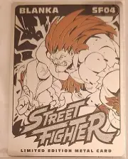 Street Fighter SF04 Blanka Limited Edition Metal Card