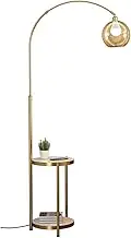Indoor Floor Lamps Floor Lamp with Table for Living Room-Marble Base Modern Tall Stand Up Light with Table, Standing Lamps for Bedroom Office Standing Lamp