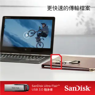 SanDisk Ultra Flair CZ73 USB 3.0 隨身碟 16GB~128GB (公司貨)