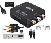 Video Cable Converter 1080p Upscaling Composite AV CVBS 3RCA to HDMI