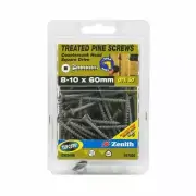 Zenith 8 - 10 x 60mm Treated Pine Countersunk Head Screws - 50 Pack