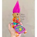 🇺🇸稀有 1980S TROLL DOLL 吉他手 滑板 醜娃 巨魔娃娃 幸運小子 古董玩具 美國二手玩具 FUNK