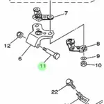 山葉 前座鉸鏈螺栓 YAMAHA JUPITER Z 110CC 2003-2009 BURHAN ORIGINAL Y