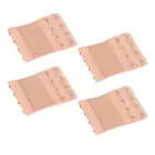 Bra Extender 4 Hook Elastic Extension Strap Plus Size Clip On Maternity Beige 4X