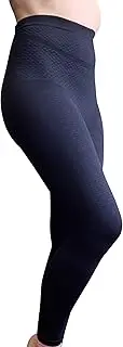 Bioflect® Compression Leggings with Bioactive Raised Massaging Knit - for Support and Comfort, Black