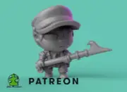 Chibi Sailor - 32mm Scale | DnD Miniature | Chibi Mini Nerdy Gifts