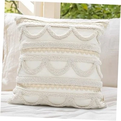 Boho Pillow Covers 18X18 Inch Boho Tufted Throw Pillow Covers Decorative
