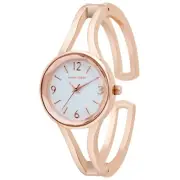 Laura Ashley Women's 28mm Faceted Crystal Bangle Watch (LA2074)