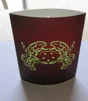 LED Lantern/Nightlight CRAB -Multi Color Lights battery oper.-change color