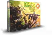 Ak Interactive 3 Generation Acrylic Orcs And Green Creatures Paint Sets