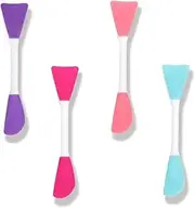 4pcs Silicone Soft Face Mask Applicator, Dual-Head Mask Brushes, Face Mask Brush, Soft Facial Mask Spatula, Beauty Brush Tool for Applying Mud Mask, Lotion Skincare, BB CC Cream, DIY, Body Lotion