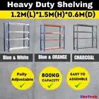 1.2M*1.5M Storage Shelves Garage Warehouse Rack Shelving Steel 800KG metro 3 W