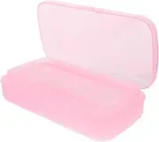 FRCOLOR Nail Art Tool Storage Case Tray for Manicure Tools Compact Detachable Design Easy to Clean for Salons Home Use Transparent Container for Tweezers Clippers