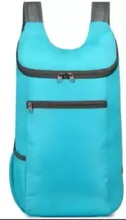 Light Blue Water Proof Foldable Backpack