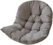 LeoLeoyy Egg Chair Outdoor Hammock Seat Cushion, Swing Hanging Chair Cushion for Indoor Outdoor Lounge Camping Yard Patio Garden Chair - Dark Grey (Dark Grey)