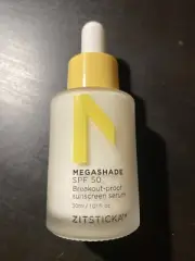 Zitsticka Megashade SPF 50 Breakout Proof Sunscreen Serum 1.01 Oz x 03/24 No Box