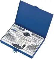 Draper 79203 37-Piece Tap and Die Set, Carbon Steel Tools, Tapping Kit
