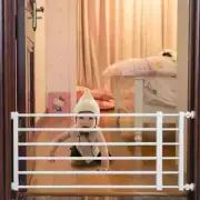 Metal Pet Gates Portable Fence Retractable Extra Wide Baby Gate Safety Fence New