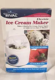 Rival Electric Ice Cream Maker 1 Qt Ice Cream Yogurt and Sorbet maker GC8101 WN