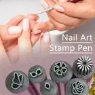 6/15X Manicure Tools Kit Nail Art Stamp Pen Set Art Nail Decor Dotting Tool Girl