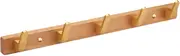 Coat Rack Wall Mount Coat Hooks Wall Mounted Coat Rack, Entryway Hanging Coat Rack, Metal Wood Coat Rack, Decorative Hooks Rail for Coat, Bag, Towel, Hat Wall Coat Hooks