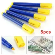 5X Money Tester Checker Pen Bank Note Pens Forged Pen Fake Notes F1K7