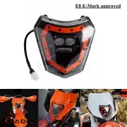 LED Headlight Hi/Lo Beam Running Head Light For KTM EXC SXF 450 350 250 690 R