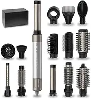 Cecotec Bamba Cermiccare 14 In1 Airglam. Aluminium, 1400 W, 14 in1: mould, curl, comb, dry and eliminate blistering. 3 speeds, 3 temperatures