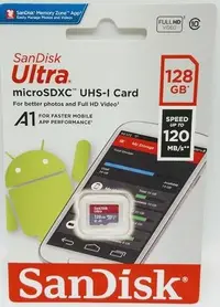 在飛比找Yahoo!奇摩拍賣優惠-Sandisk Ultra microSD 128Gb UH