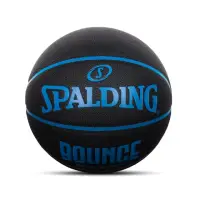 在飛比找momo購物網優惠-【SPALDING】籃球 Bounce 黑藍 斯伯丁 室內外