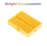 Solderless Prototype Breadboard (170 Points) - Yellow - UK Seller
