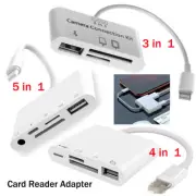 5 in 1 /4 in 1 to USB Camera SD Memory Card Reader Adapter For iPhone iPad IOS