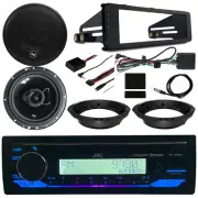 1 DIN CD Receiver, 6" 3 Way Speakers, Steering Control, Harley Davidson Dash Kit