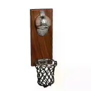 Basketball Shot Bottle Opener With Pocket Wall Mounted Can Wine Beer Opener Magnet For Kitchen Gadget Bar Fridge Tool